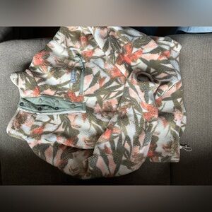 Columbia 1/4 zip fleece multi colored